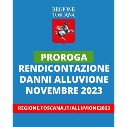 Proroga rendicontazione Danni Alluvione 2023