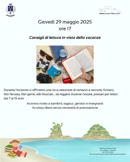 Consigli di lettura in vista della vacanze Consigli di lettura in vista della vacanze