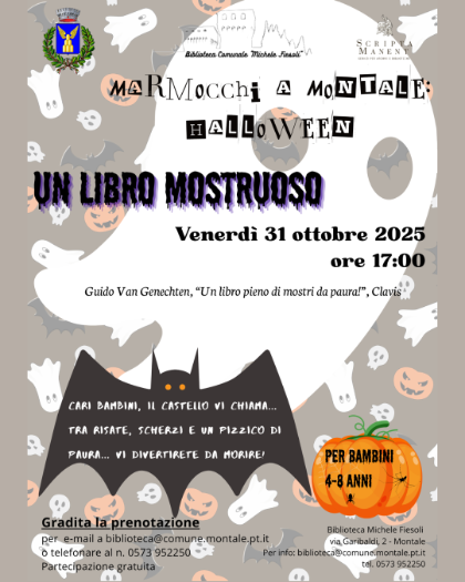 Un libro mostruoso - Marmocchi a Montale Un libro mostruoso - Marmocchi a Montale